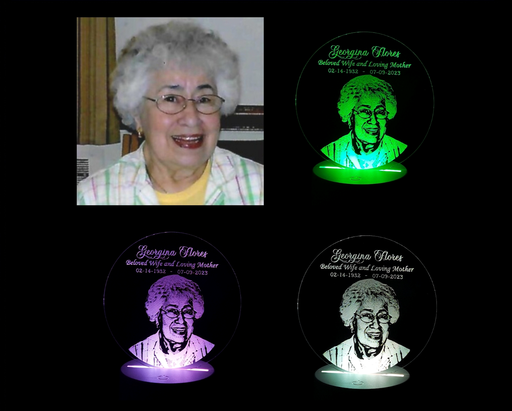 CustomAuntMemorialCollage