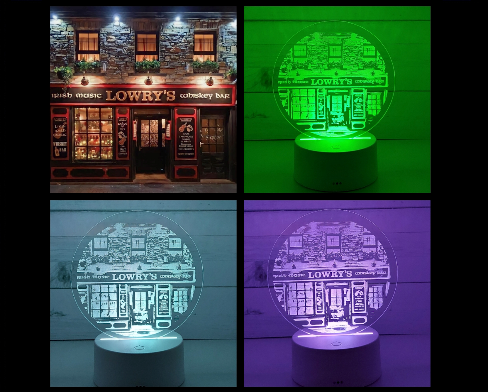 CustomIrishWhiskeyBarCollage
